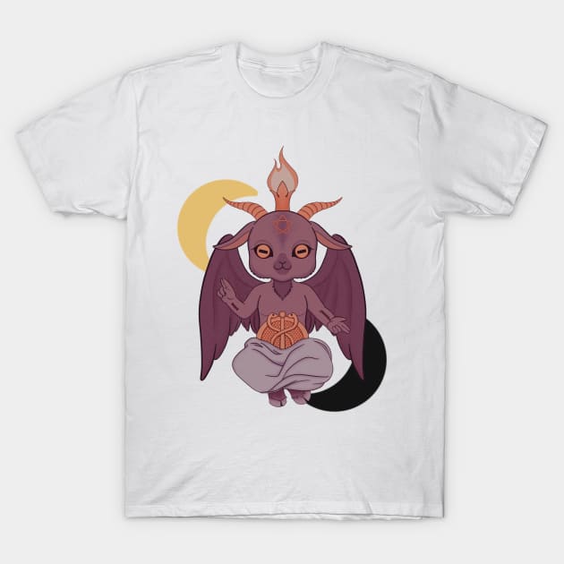 Baby’s First Baphomet (color) T-Shirt by Meowlentine